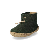 glerups Boot kids Boot with leather sole Forest