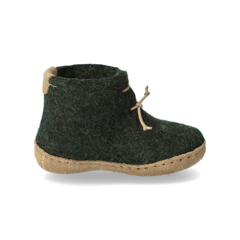 glerups Boot kids Boot with leather sole Forest