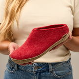 glerups Slip-on with leather sole Slip-on with leather sole Red